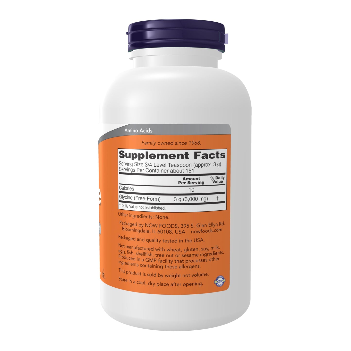 NOW Foods Glycine Pure Powder, 32 oz