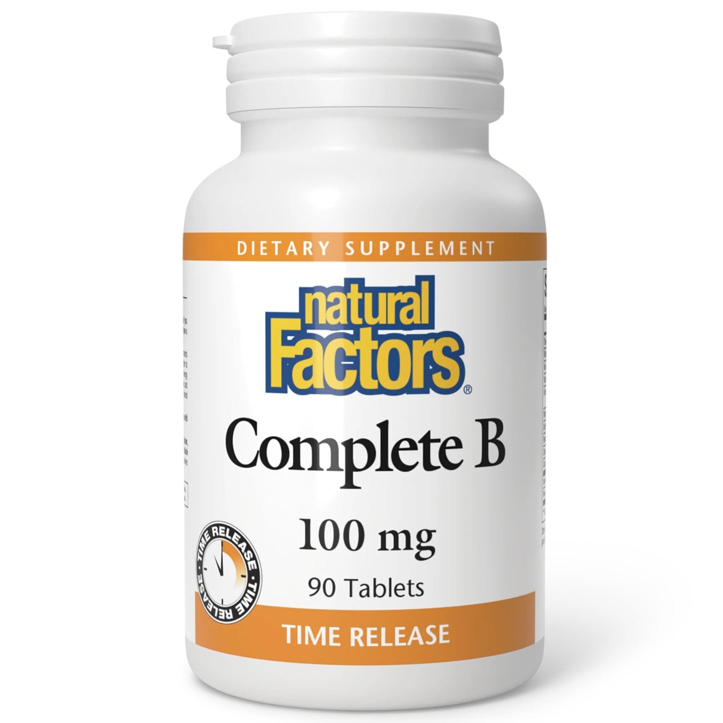 Natural Factors Complete B 100 mg Time Released Tablet, 90 Tablets