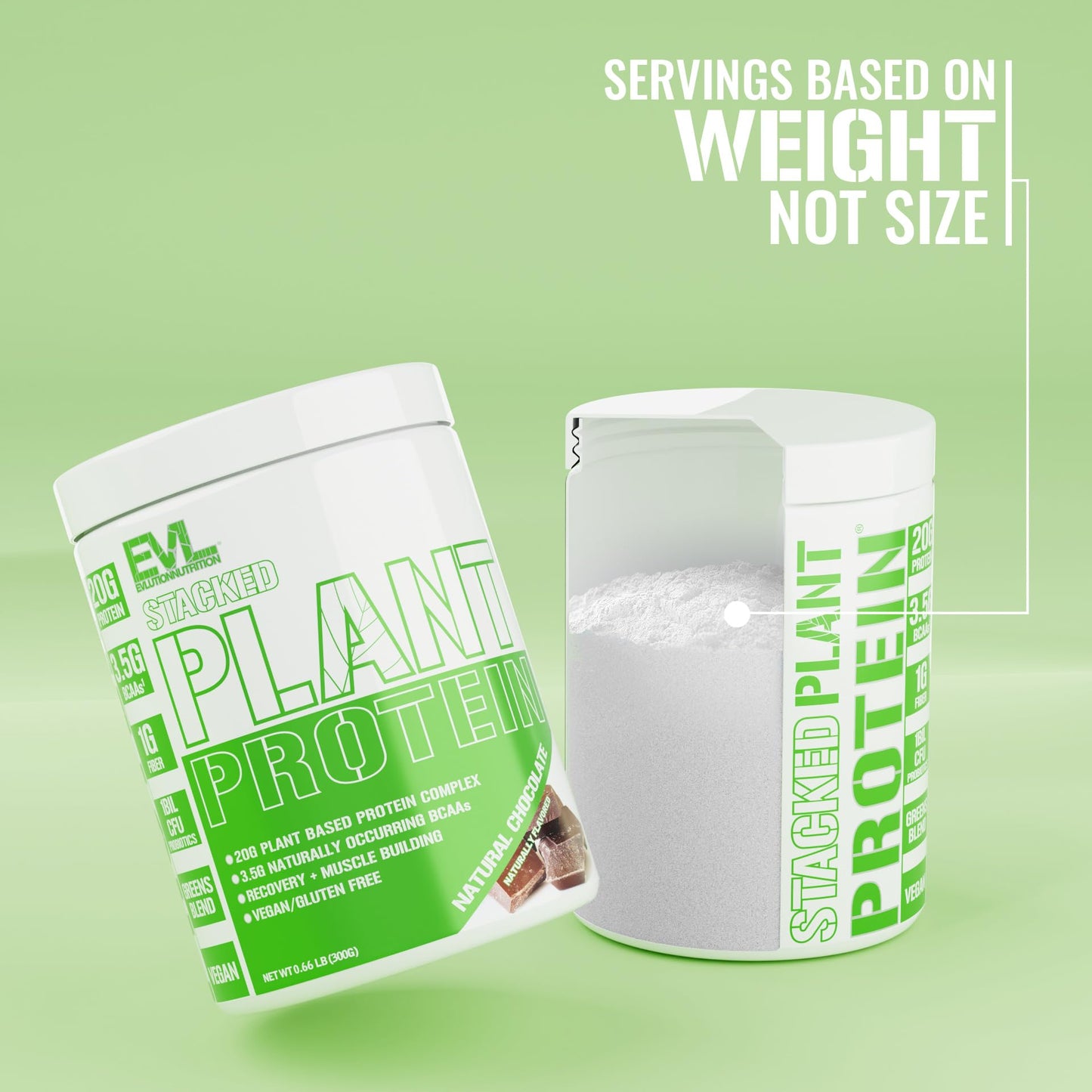 Evlution Stacked Plant Protein Powder Pack of 2