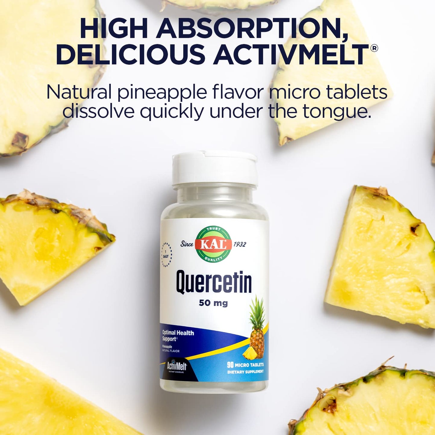 KAL Quercetin ActivMelt 90 Tablets
