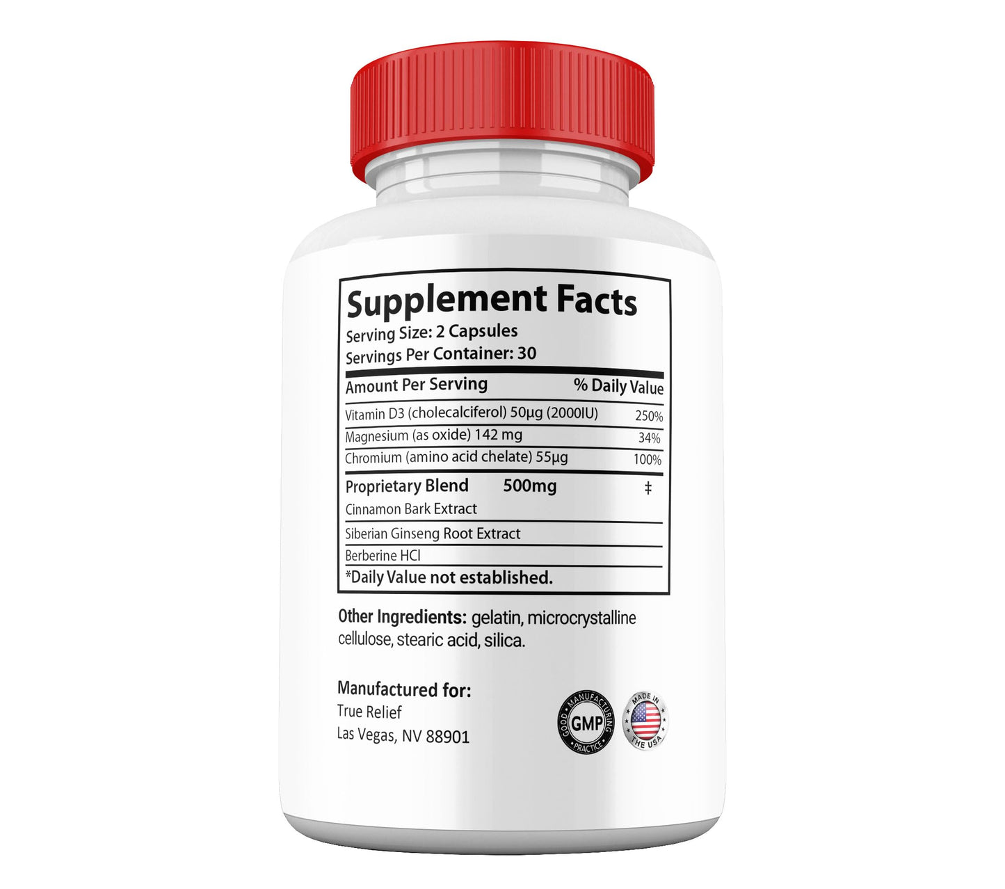 Shark Labs True Relief Balance Capsules, 60 Count