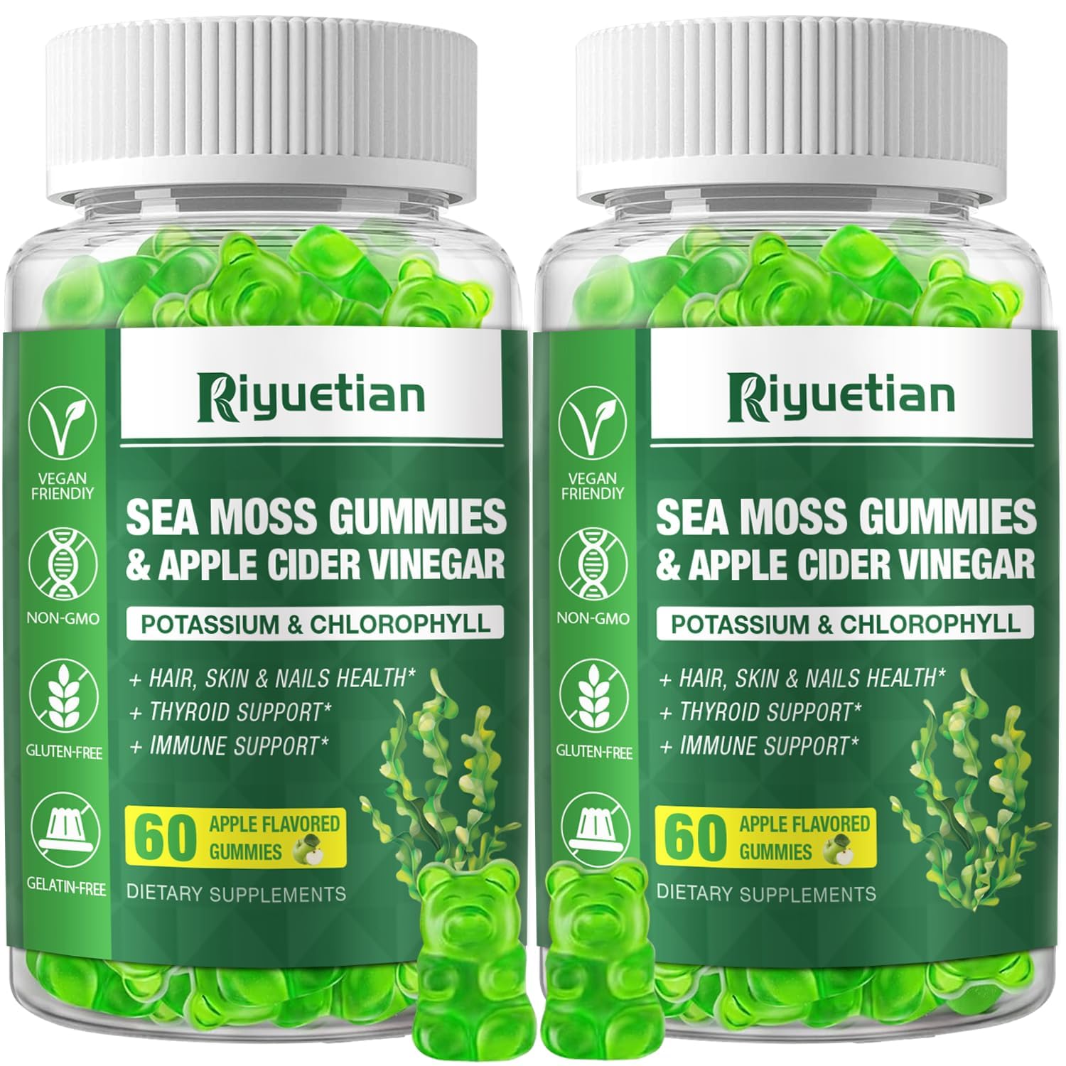 Riyuetian Sea Moss Gummies 120 Gummies