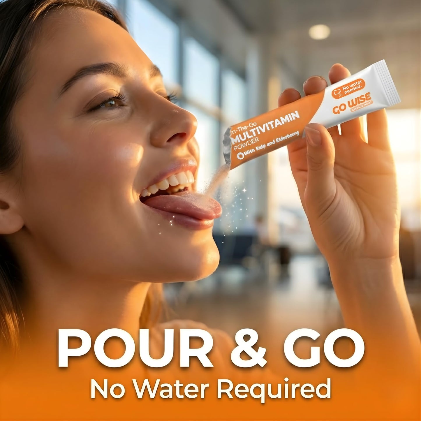 Go Wise Daily Multivitamin Powder for Women and Men 42 Sticks