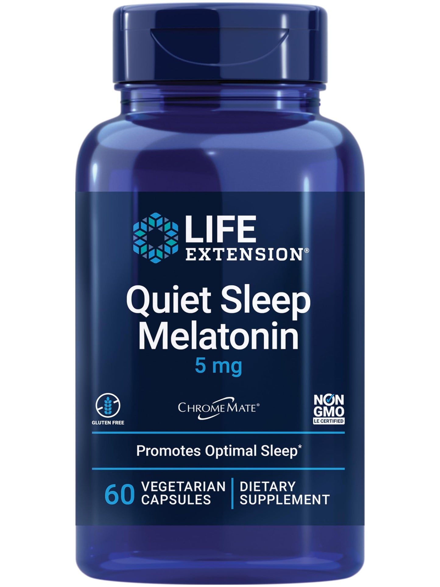 Life Extension Quiet Sleep Melatonin 5 mg Capsules, 60 Capsules