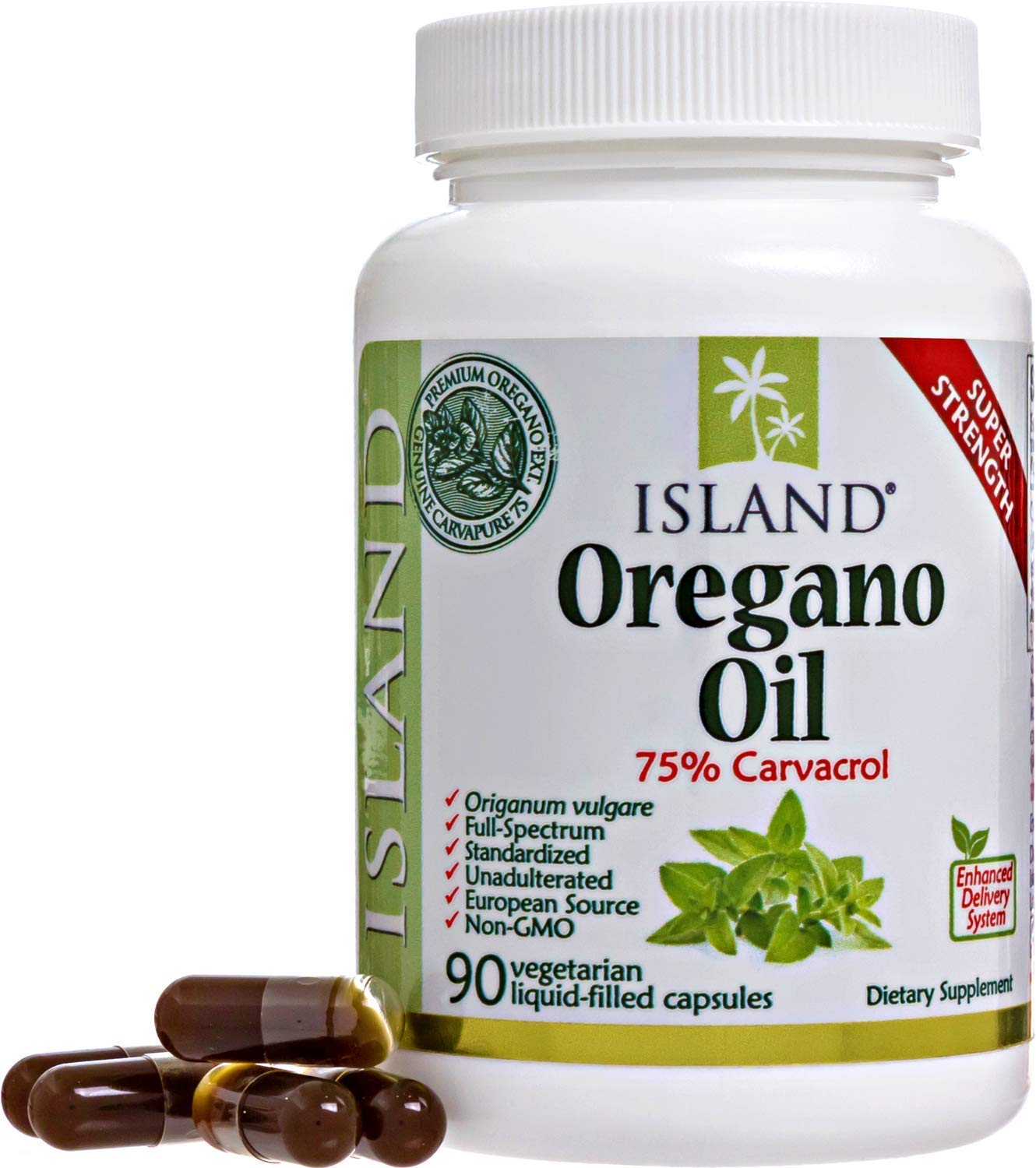 Island Nutrition Oregano Oil Capsules 90 Count