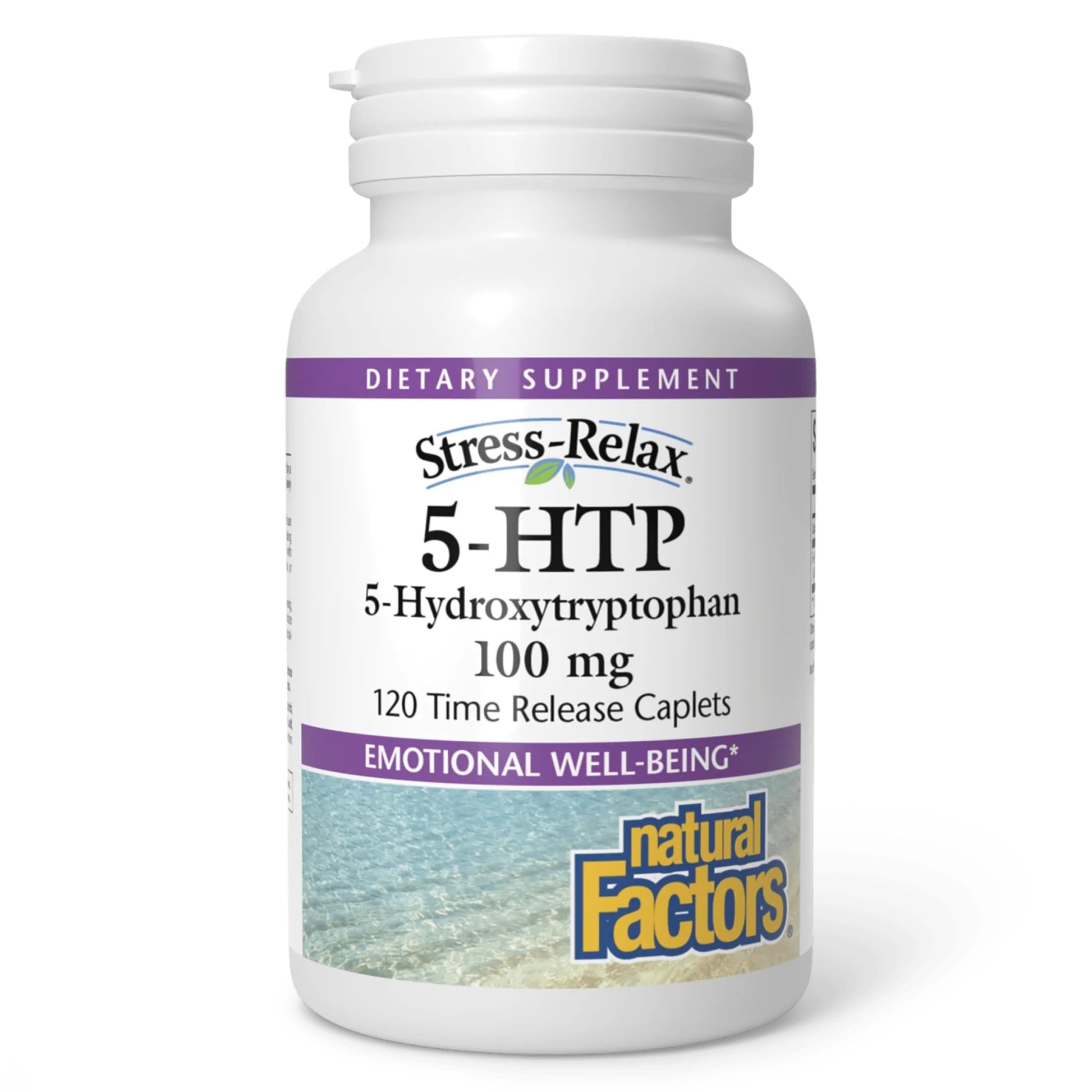 Natural Factors Stress-Relax 5-HTP 100 mg Caplet 120 Count