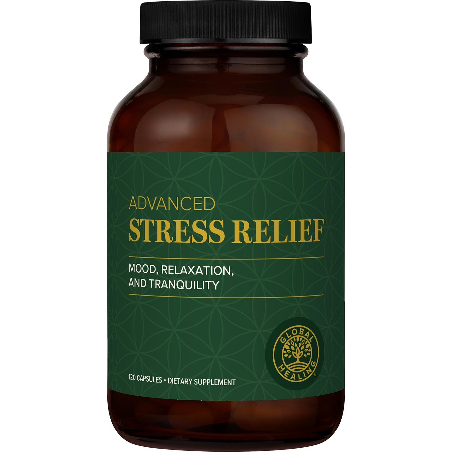 Global Healing Center Stress Relief Supplement with Lithium Orotate - Advanced Calm Support, 60 Capsules