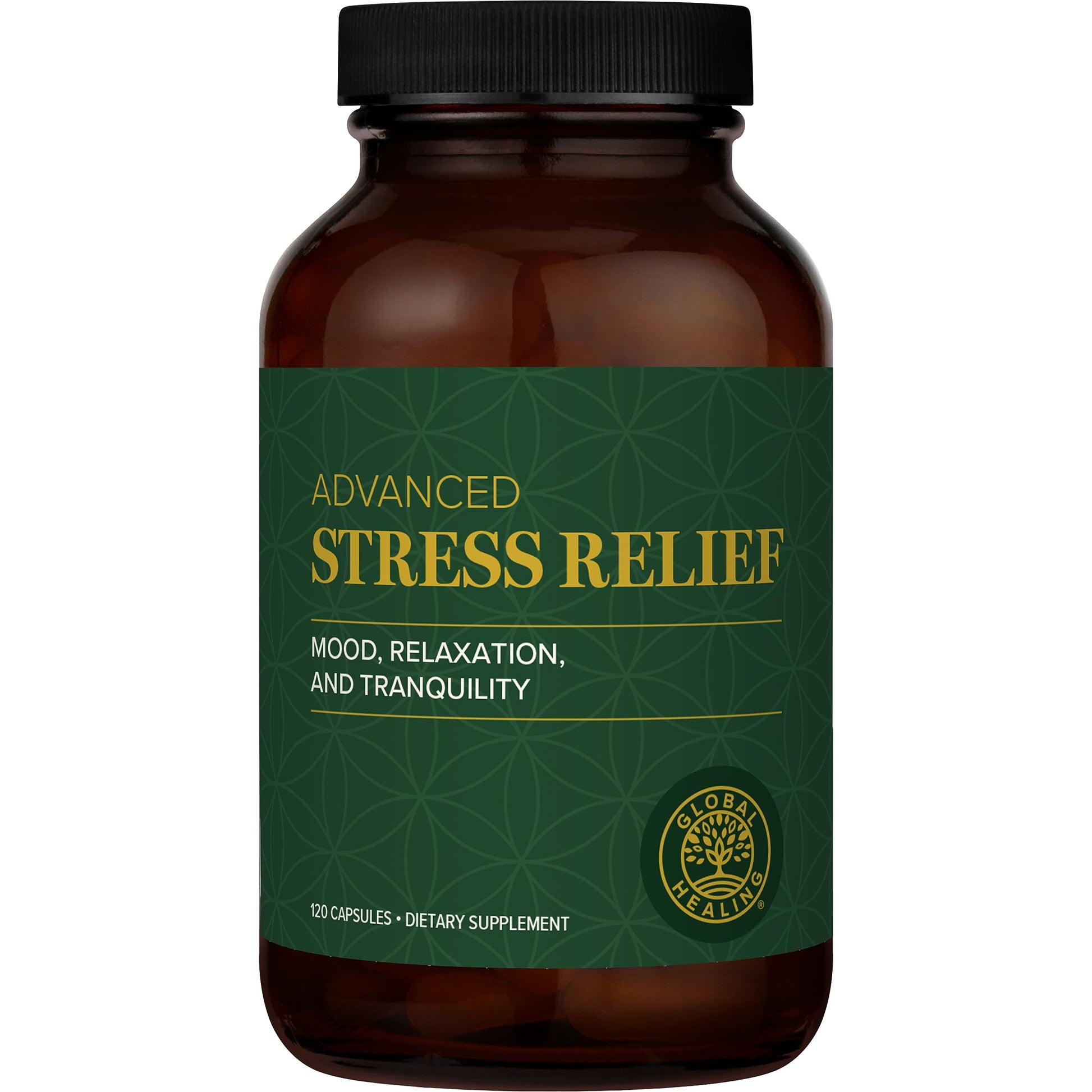 Global Healing Center Stress Relief Supplement with Lithium Orotate - Advanced Calm Support, 60 Capsules