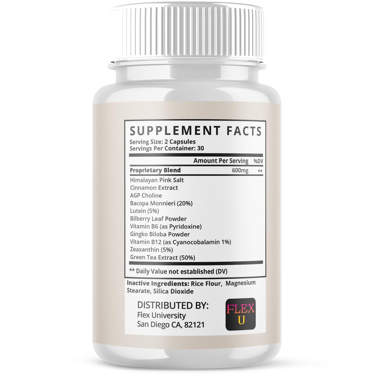 Flex University Core Strength Joint Support Capsules, 180 Capsules