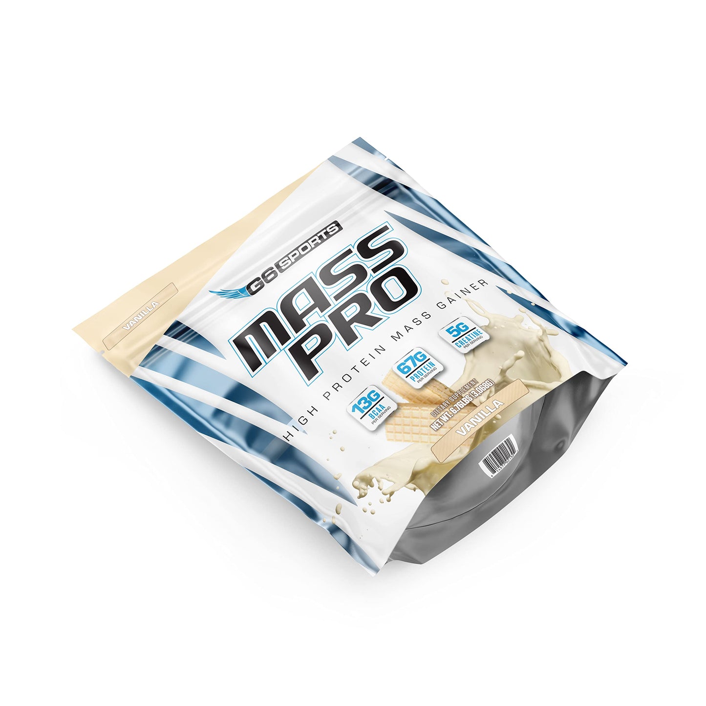 G6 Sports Mass Pro High Protein Mass Gainer Powder 108.16 oz