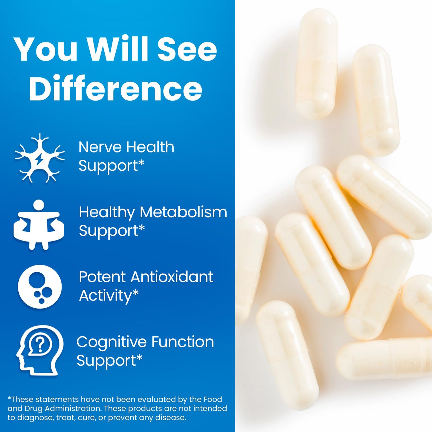 VANI Vitamin B1 with Benfotiamine 250mg Complex 2 in 1 Enhanced Formula - Fat & Water Soluble Thiamine B1 Supplement, 120 Capsules