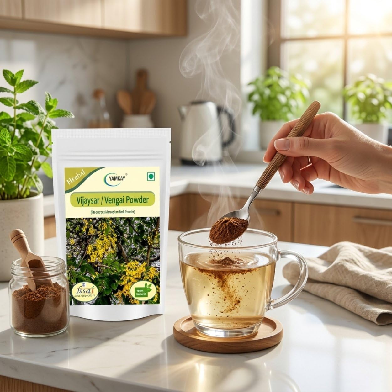 YAMKAY Vijaysar Vengai Bark Powder 1 Pack