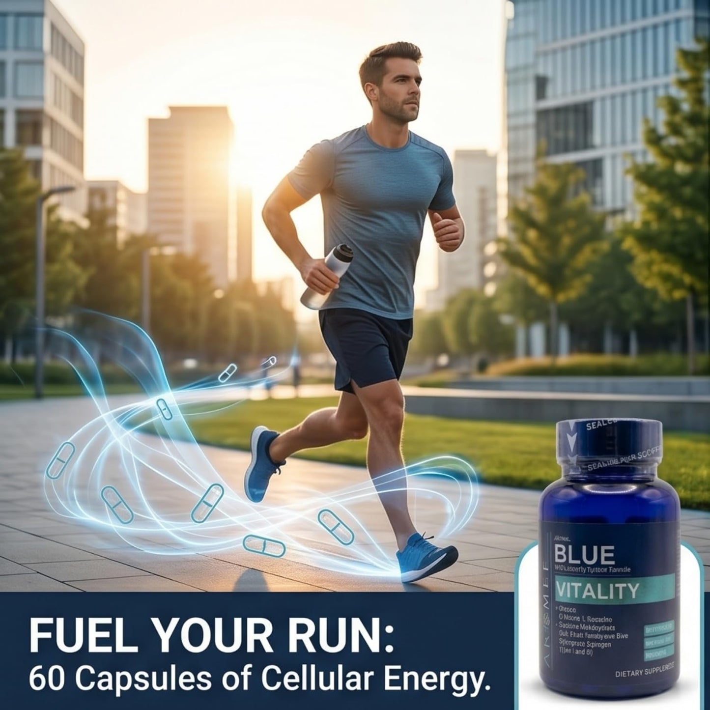 aromel Blue Vitality Elite Longevity Formula Capsules, 60