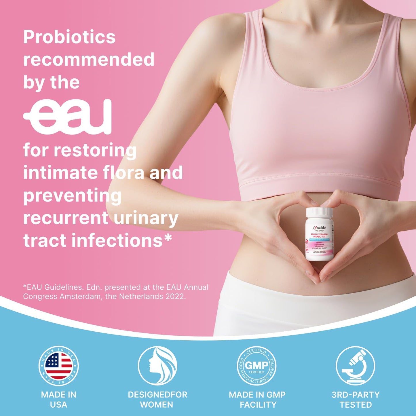 Vevoec Gynable Vaginal Probiotic for Women Capsules 30 Count