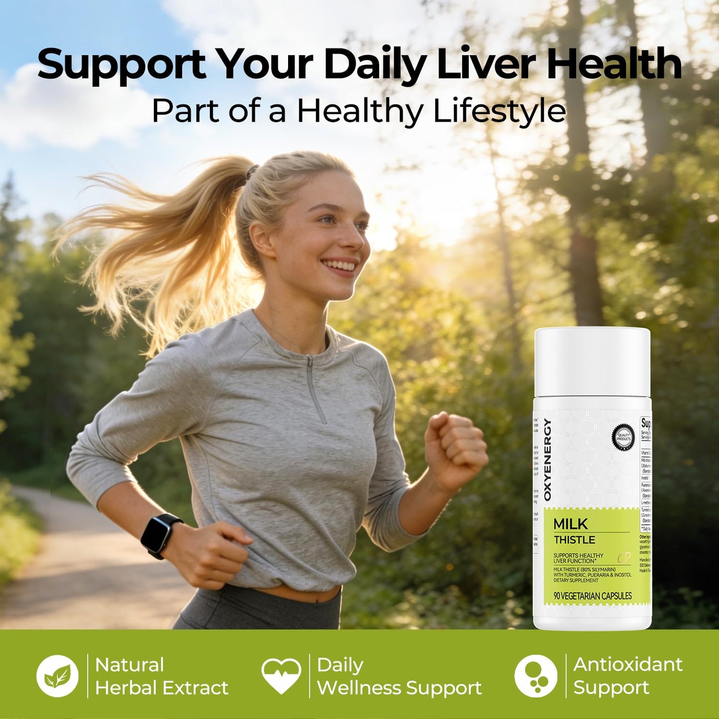 OxyEnergy Liver Cleanse Detox & Repair Supplement 90 Capsules