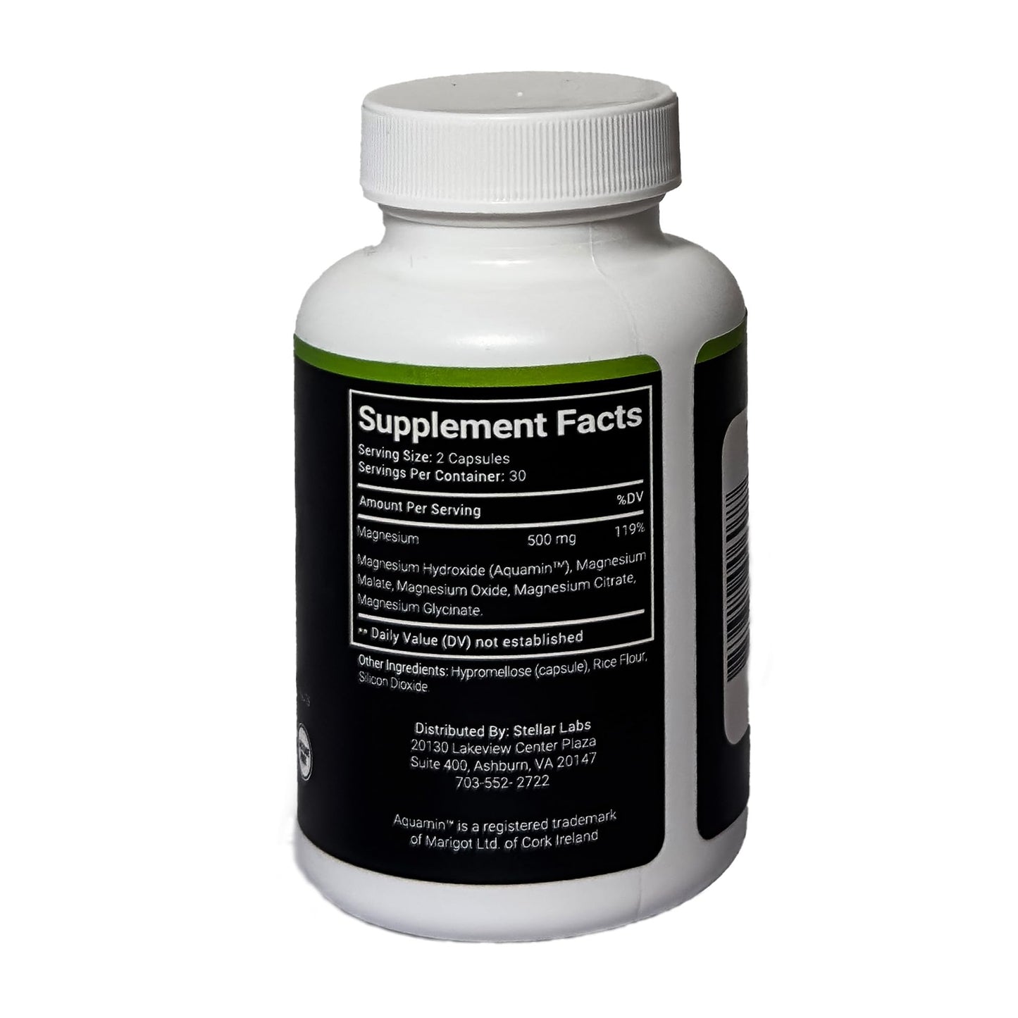 Stellar Labs Magnesium Supplement Capsules, 60 Count
