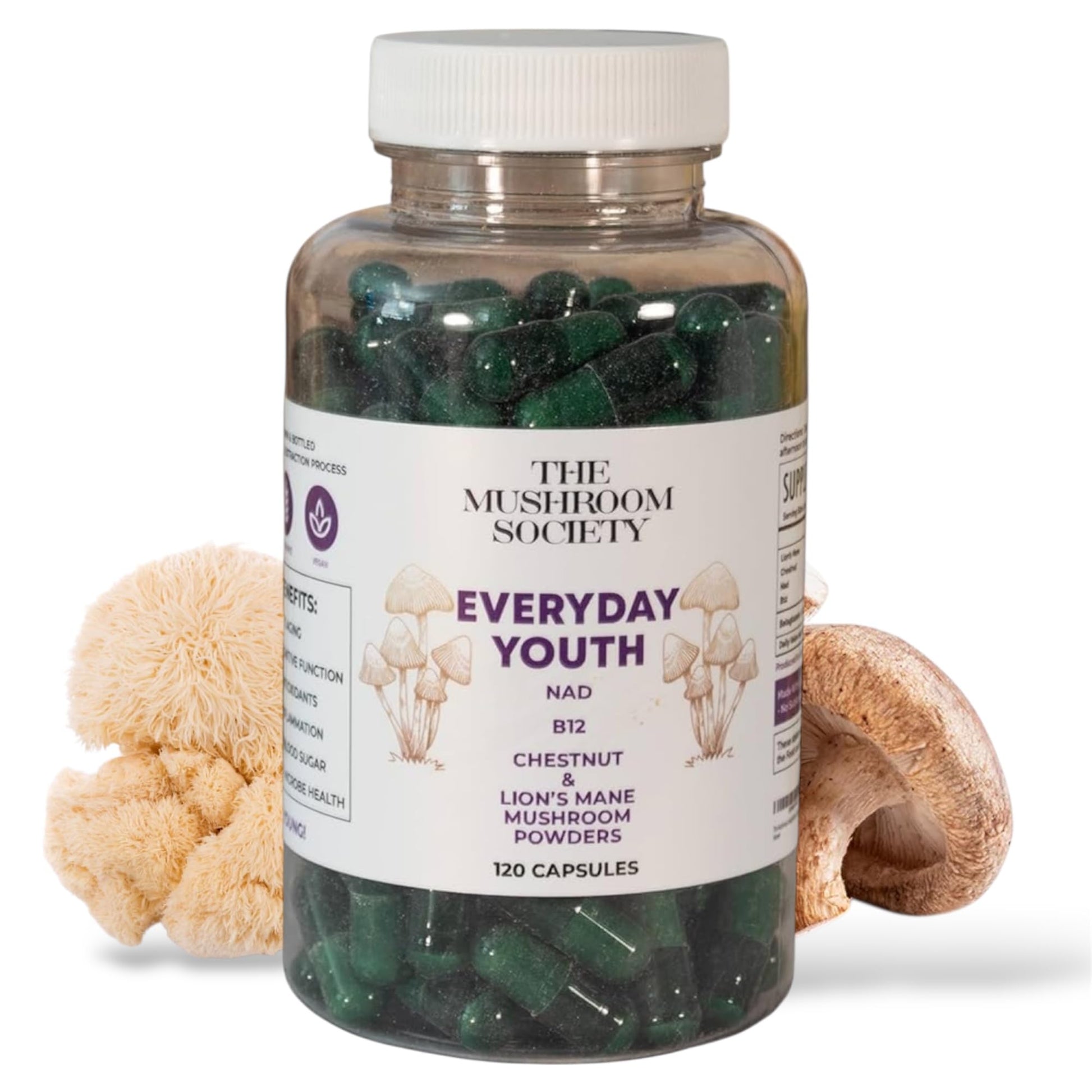 The Mushroom Society Everyday Youth Vegan Capsules 120 Capsules