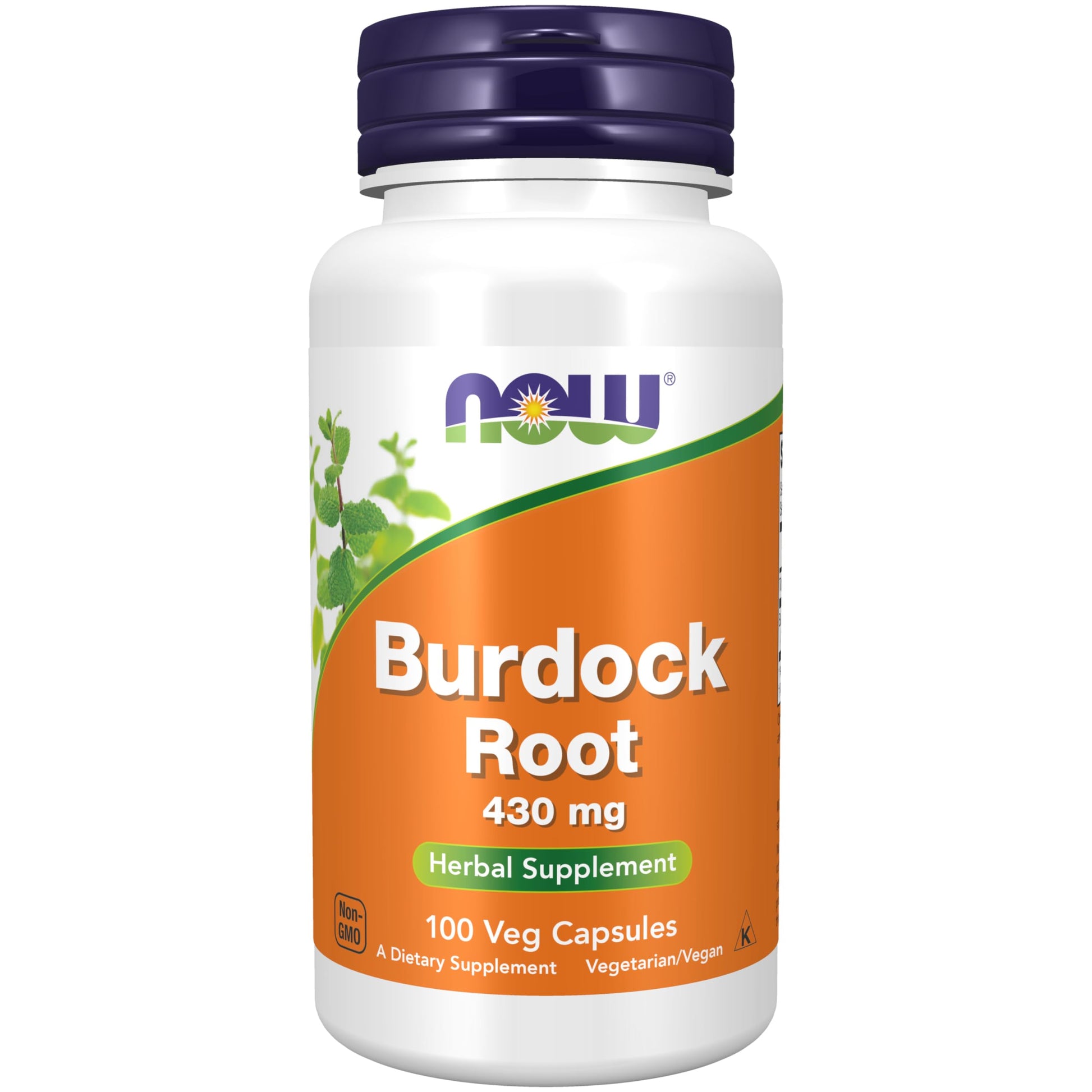 NOW Foods Burdock Root (Arctium lappa) 430 mg Herbal Supplement Capsule 100 Count