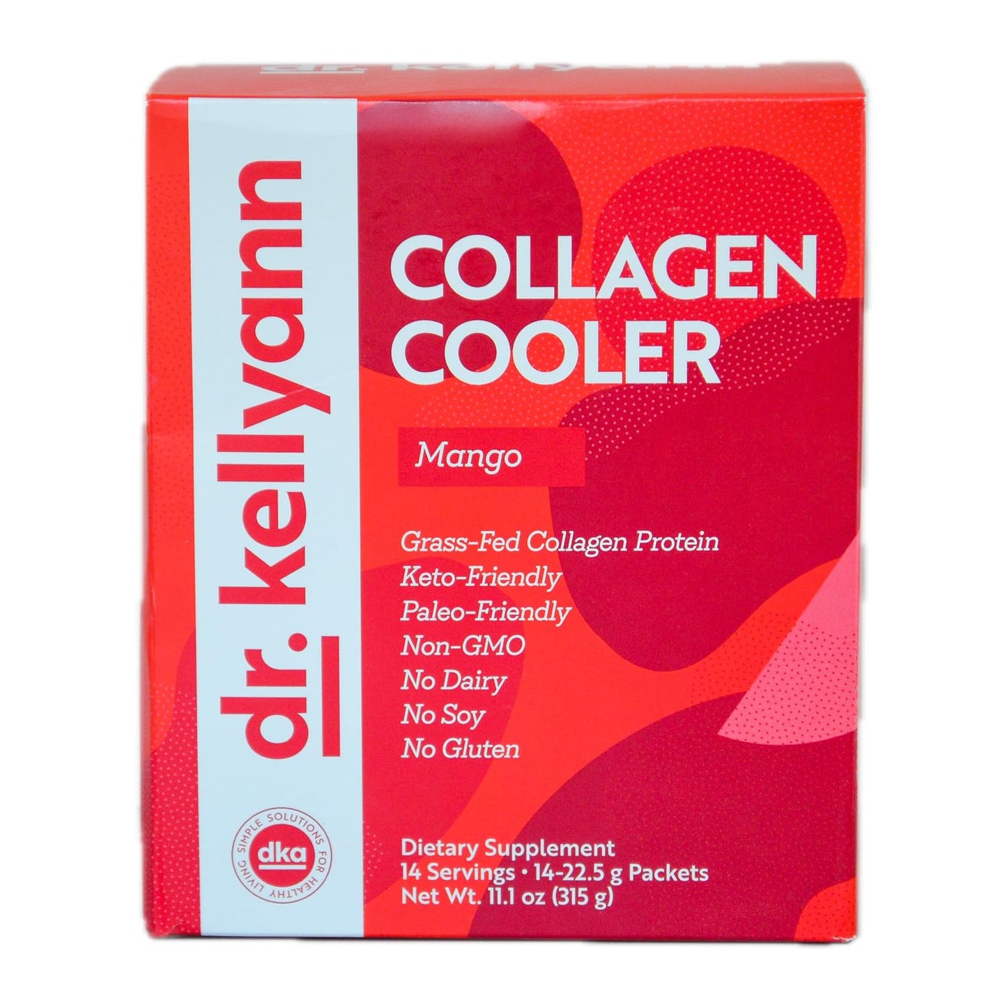Dr. Kellyann Collagen Cooler Mango Powder 11.1 oz