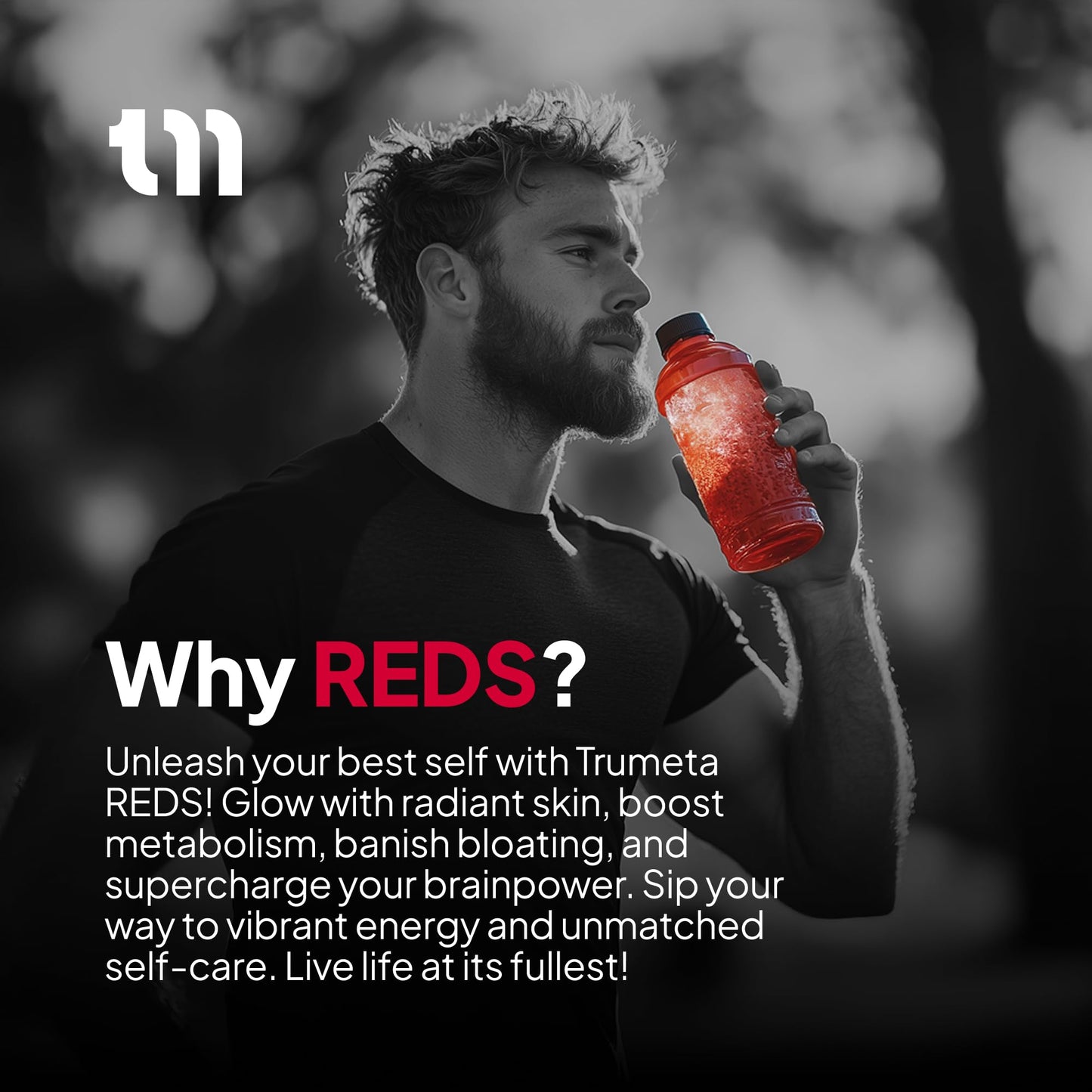 TRUMETA Reds Powder Metabolism and Energy, Berry Flavor Super Reds Superfood, Antioxidant Power Red Fruit and Vegetable Blend, Adaptogens & Probiotics, Vegan & Non-GMO, 4.13