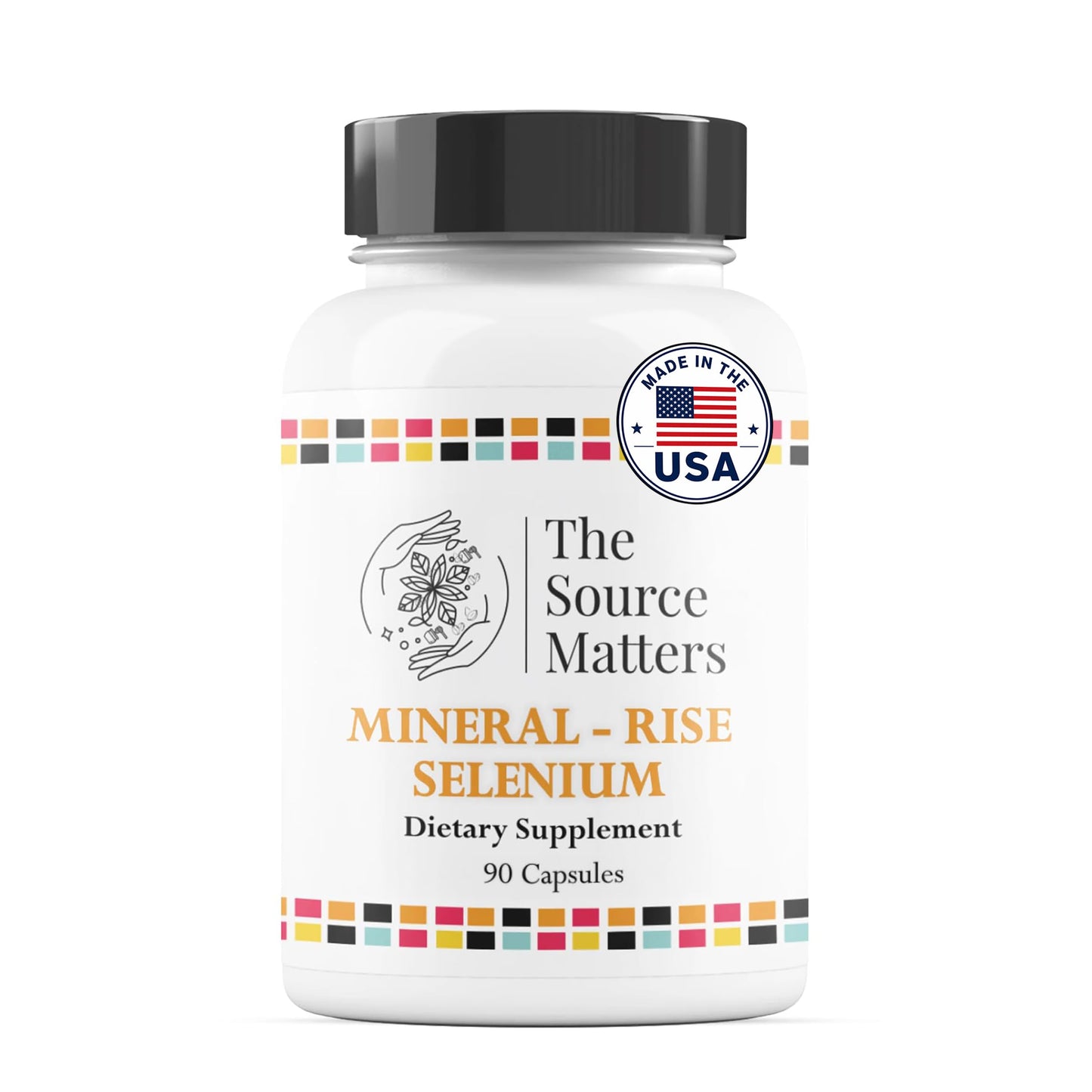 The Source Matters Rise Selenium High-Bioavailability Selenium Glycinate Capsule, 90 Count
