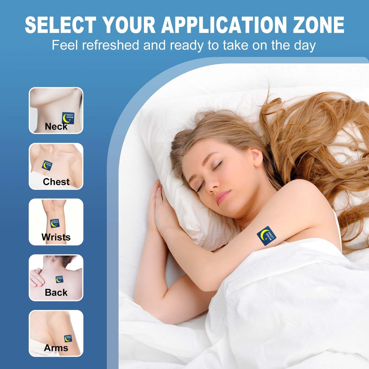 Doldlon Sleep Patches for Adults Extra Strength with Melatonin & Valerian Caplets 120
