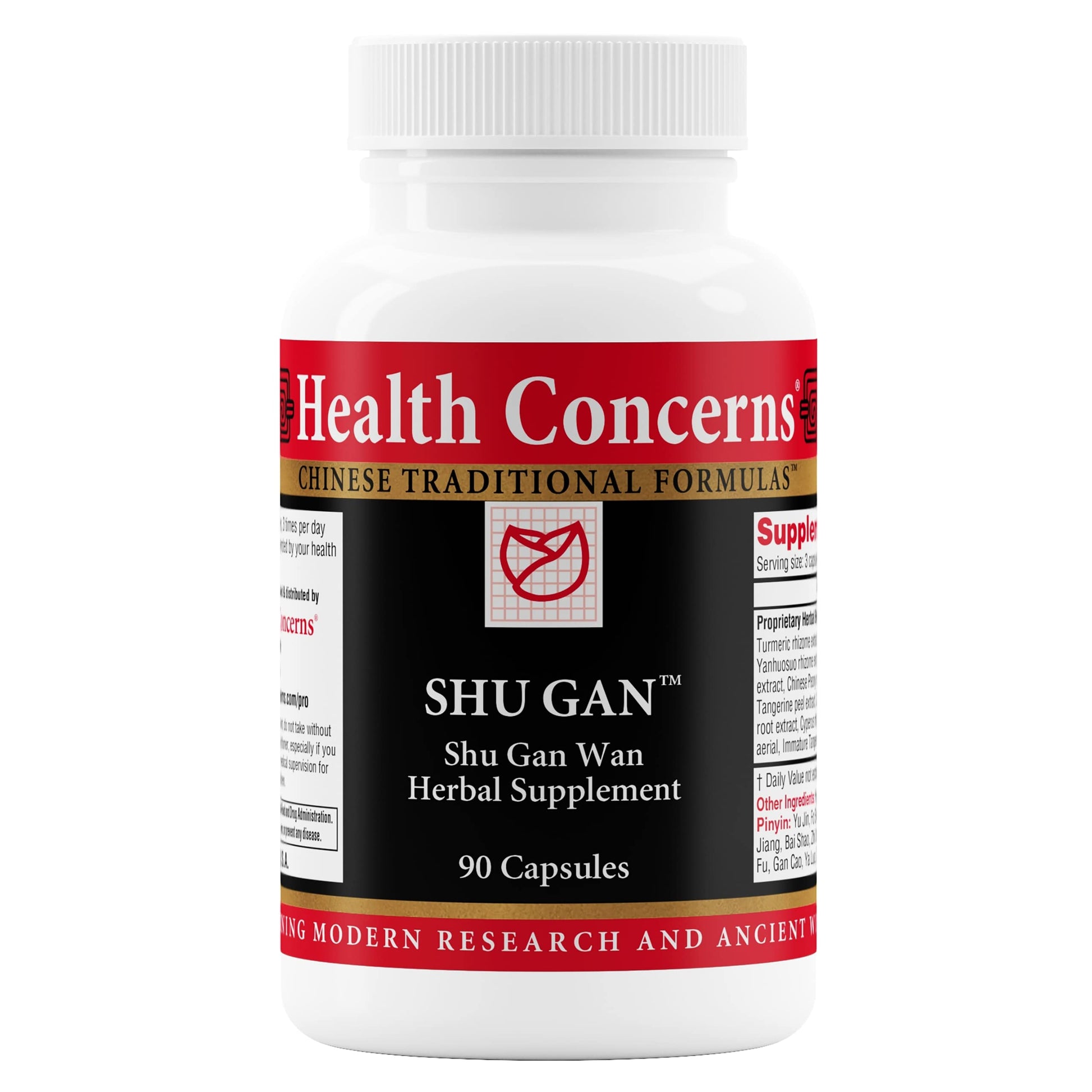 Health Concerns Shu Gan Liver Support & Digestion Relief – Bloating, Nausea, Gut Health, Gallbladder & Gastric Balance – Chinese Herbal Formula with Turmeric & Peony 90 Capsules
