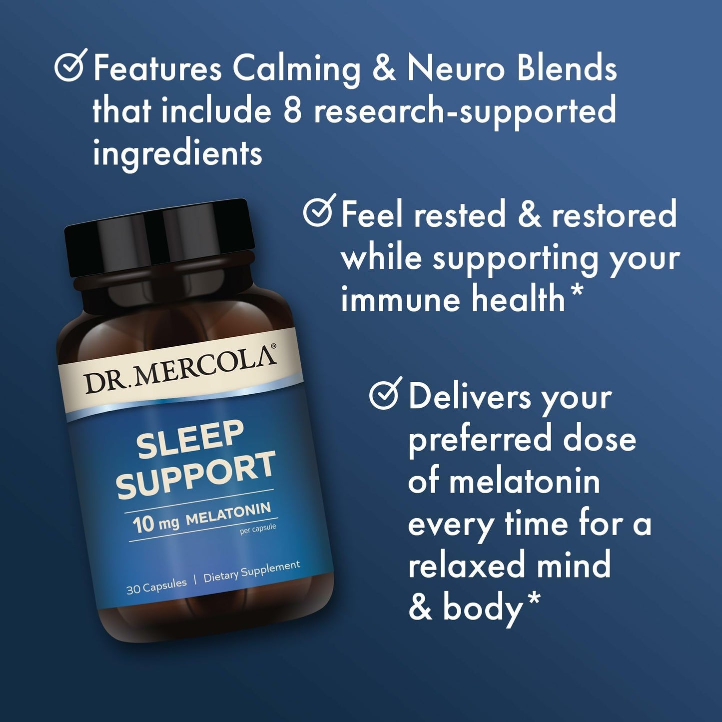 Dr. Mercola Sleep Support with Melatonin Capsule 30