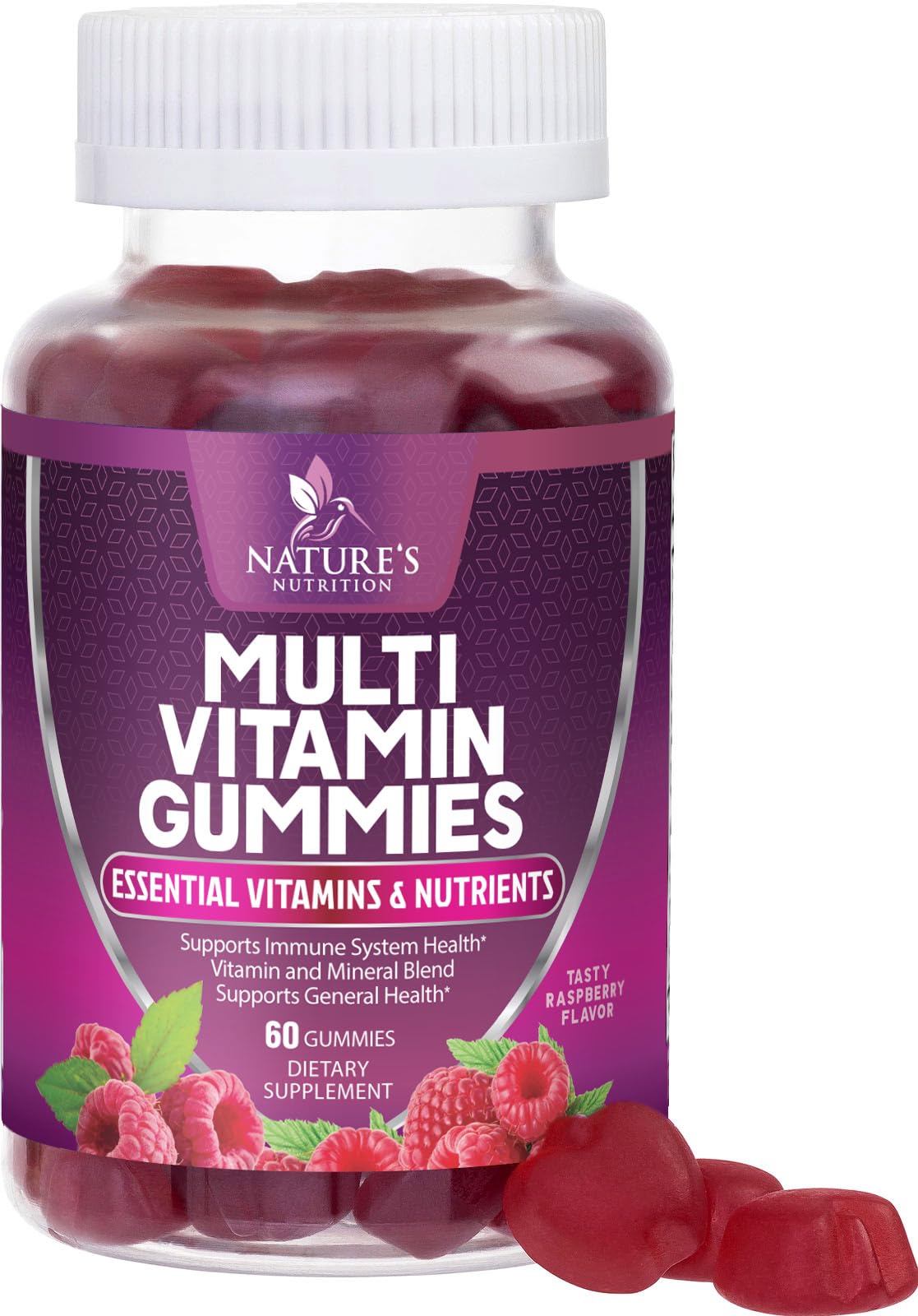 Nature's Nutrition Multivitamin Gummies for Adults, 60 Gummies