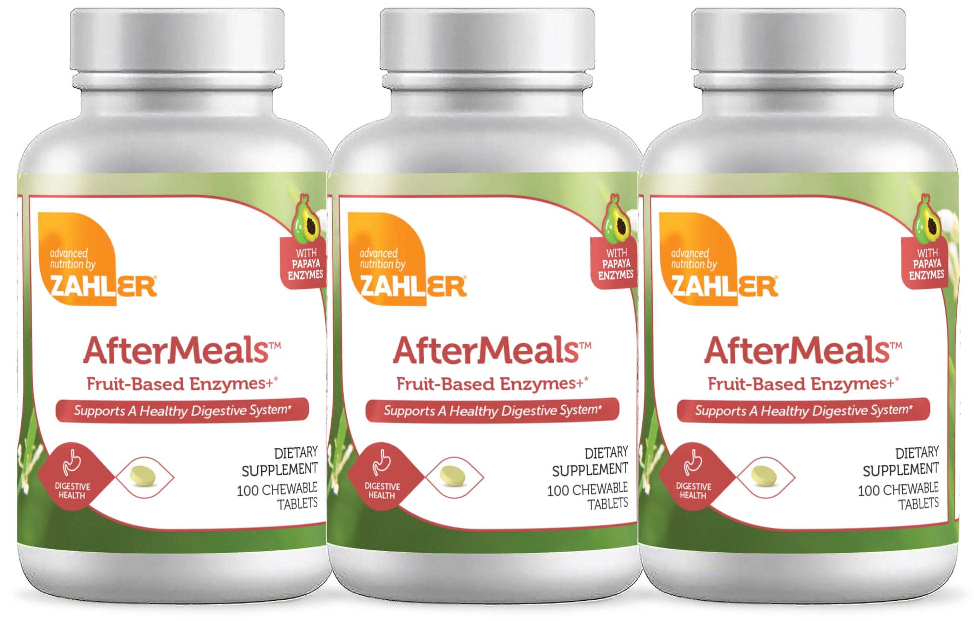 Zahler AfterMeals Digestive Enzymes for Digestion Health Chewable 300 Tablets