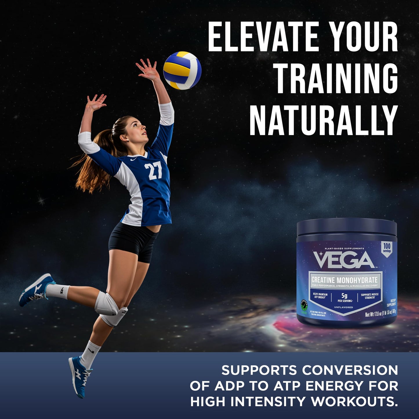 Vega Micronized Creatine Monohydrate Powder 17.9 oz