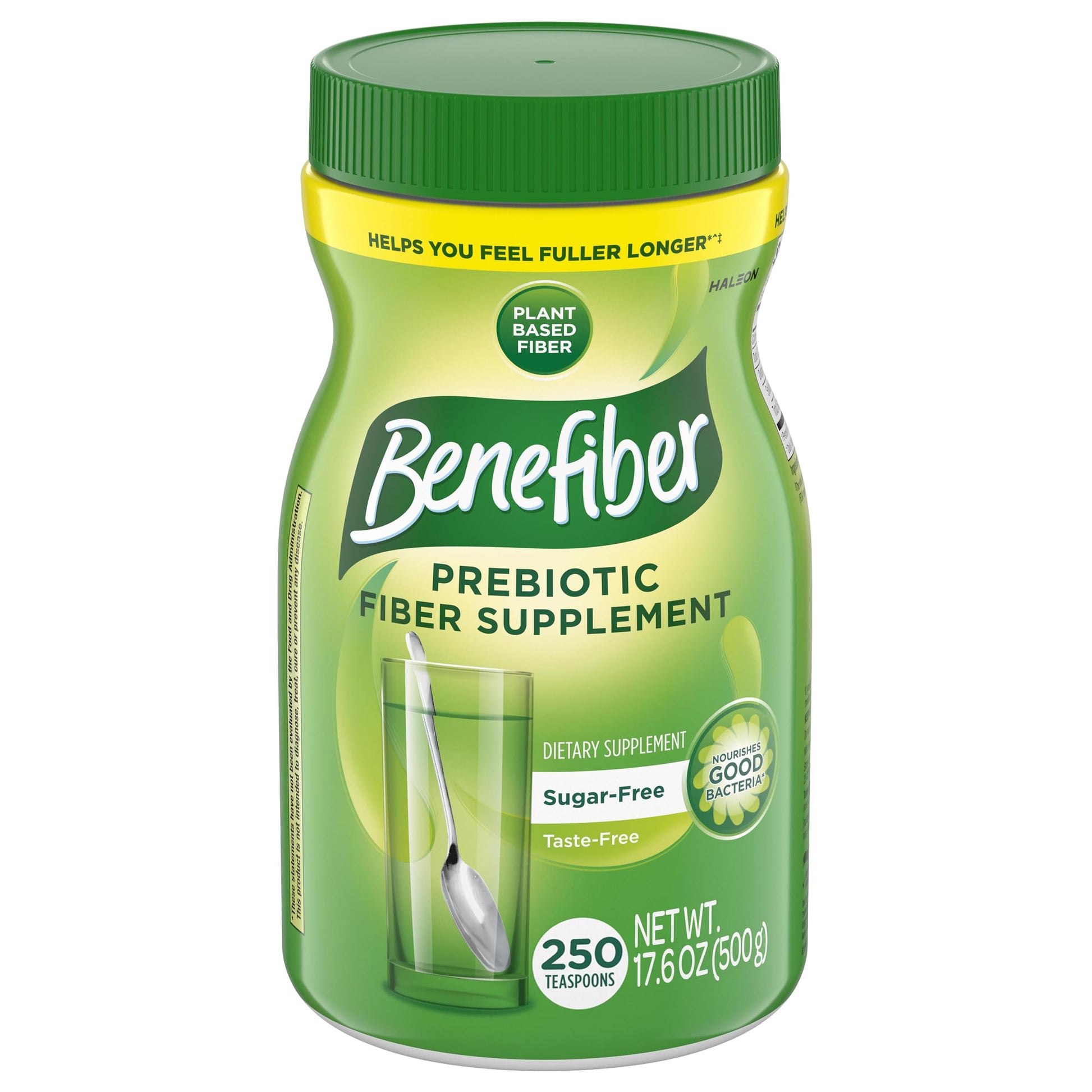 Benefiber Daily Prebiotic GLP-1 Friendly Fiber Supplement Powder, 17.6 Ounces
