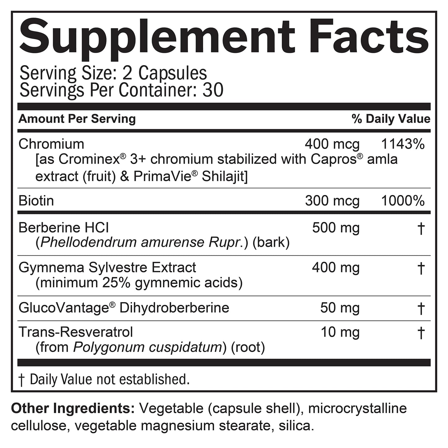 BRAINMD Balance My Blood Sugar Metabolic Wellness Supplement Capsule, 60 Count