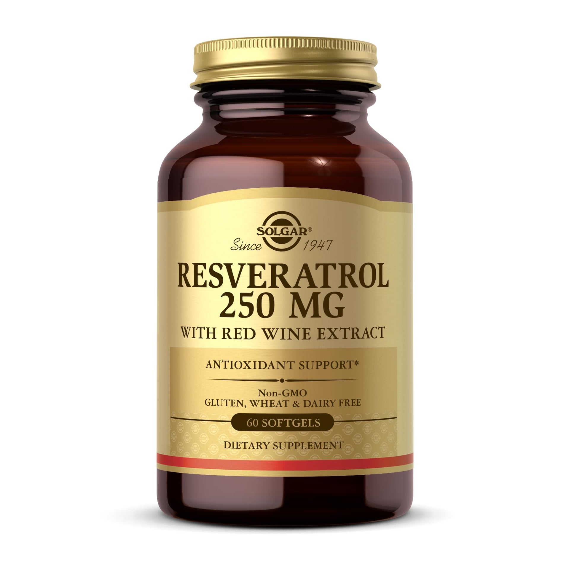 Solgar Resveratrol 250mg Softgels, 60 Count