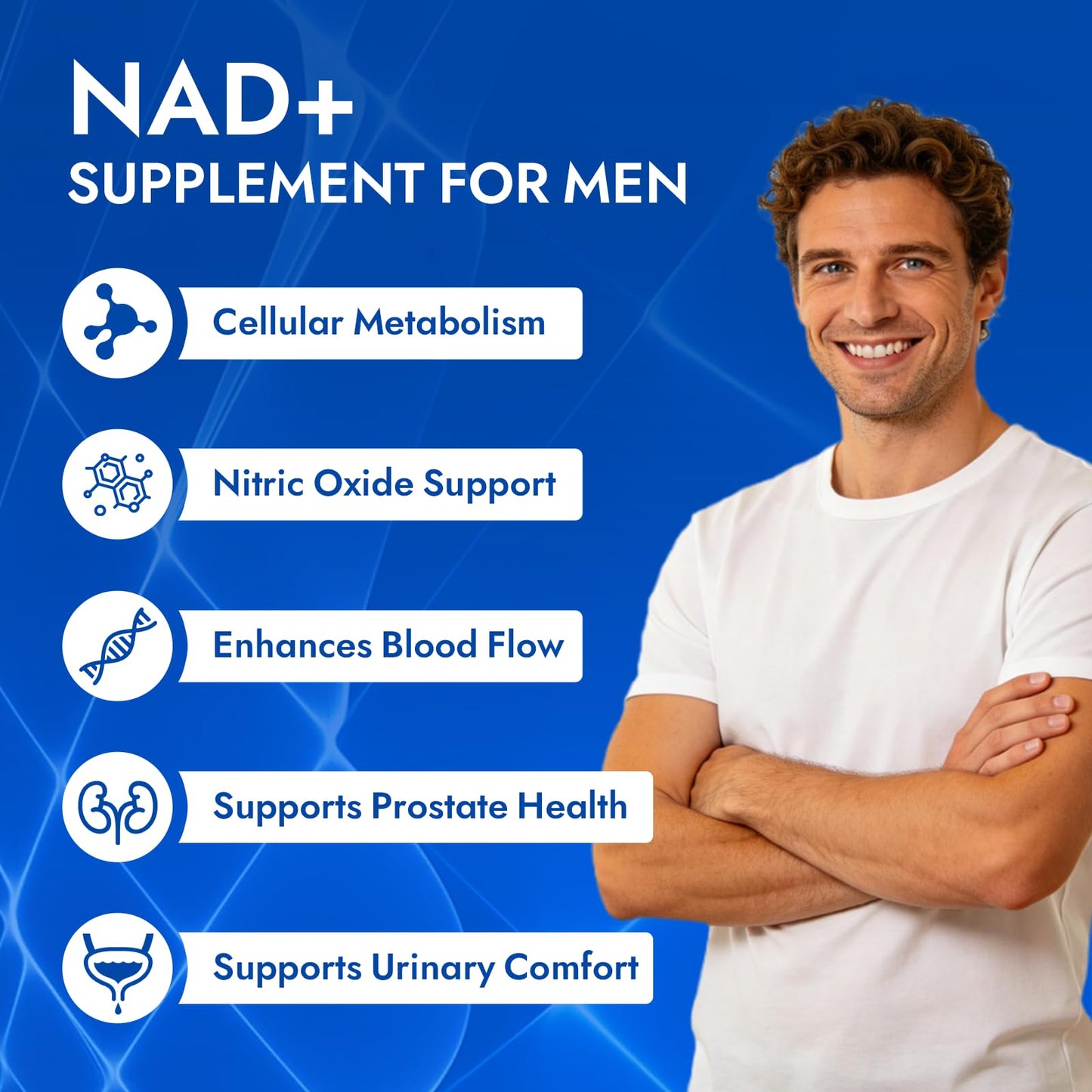 Aureph Vantique Men's NAD+ Supplement 60 Capsules