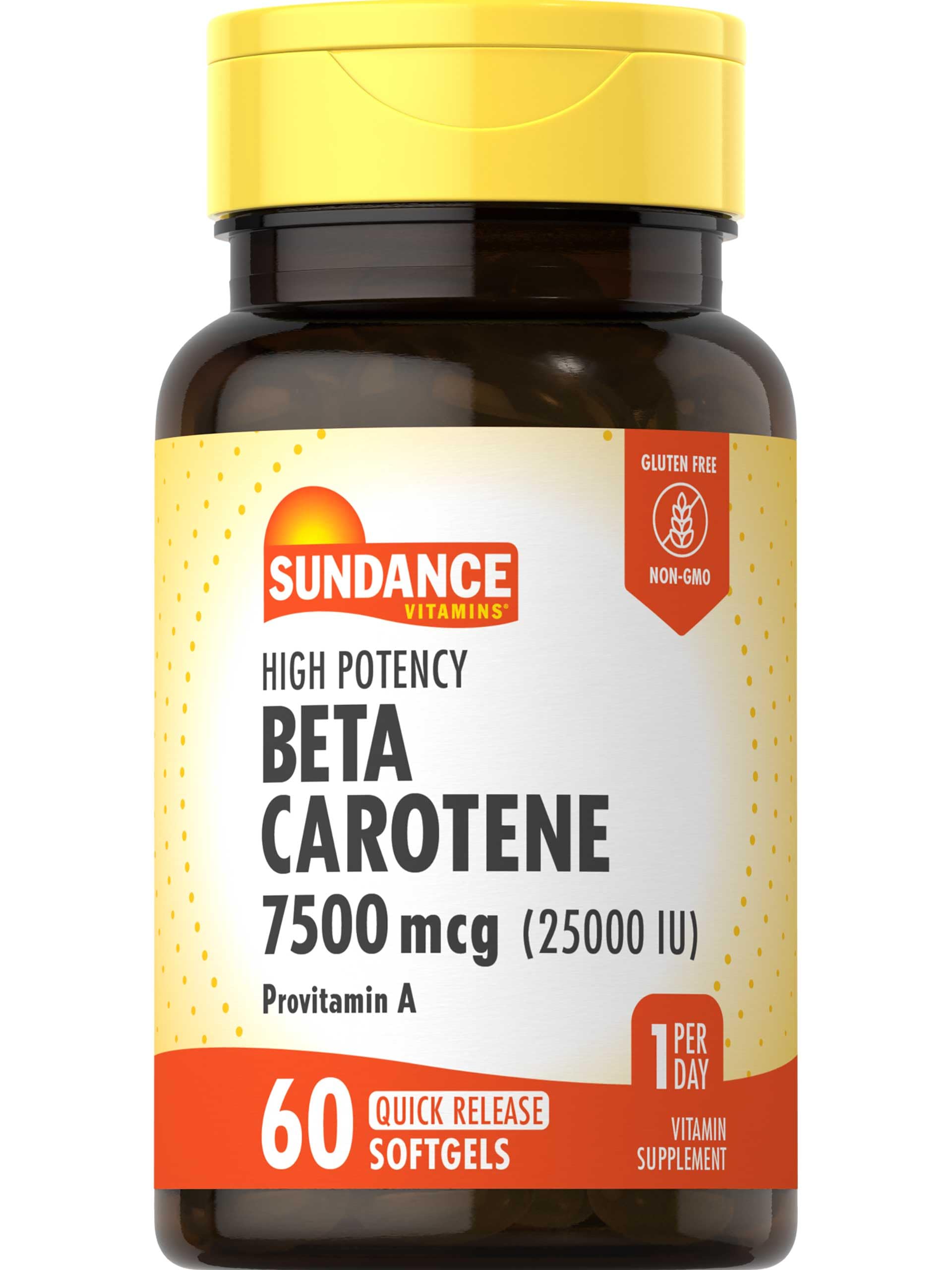 Sundance Beta Carotene 7500mcg Softgels, 60 Softgels