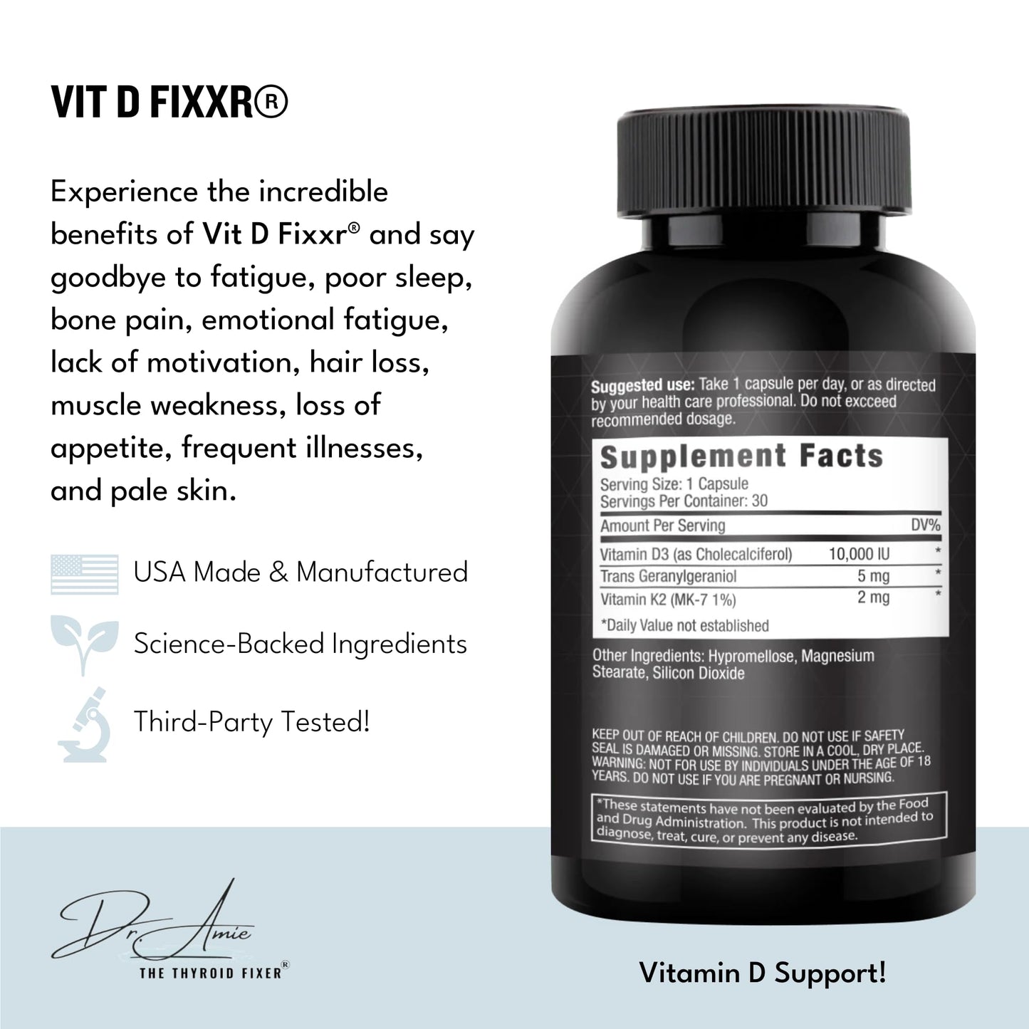 Fixxr VIT D by Dr. Amie Capsule, 30 Capsules