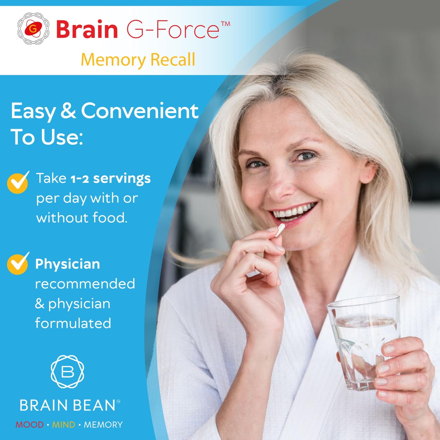 Brain Bean Brain G-Force Capsule 90 Count