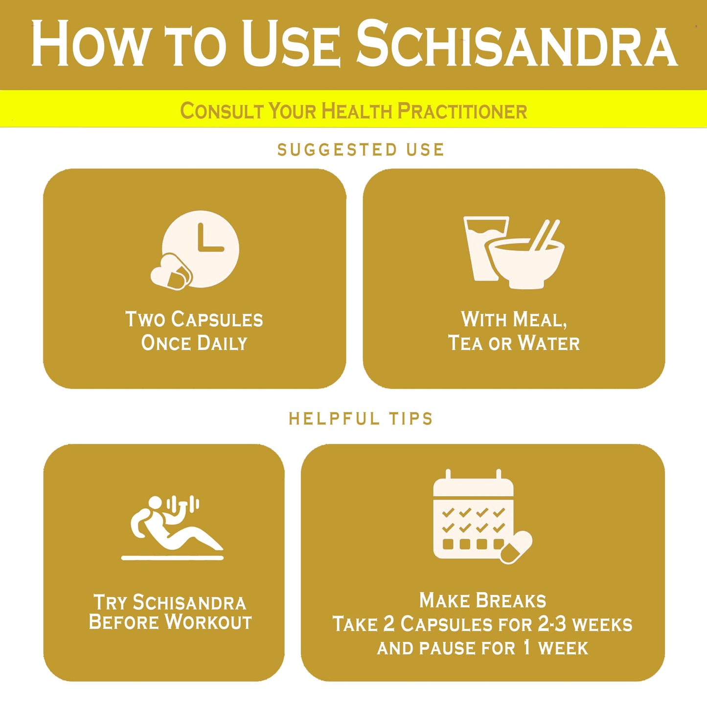 TAIGASEA Schisandra Chinese Herbal Extract Supplement for Mental Focus, Liver Support, and Immunity Boost, 100 Capsules