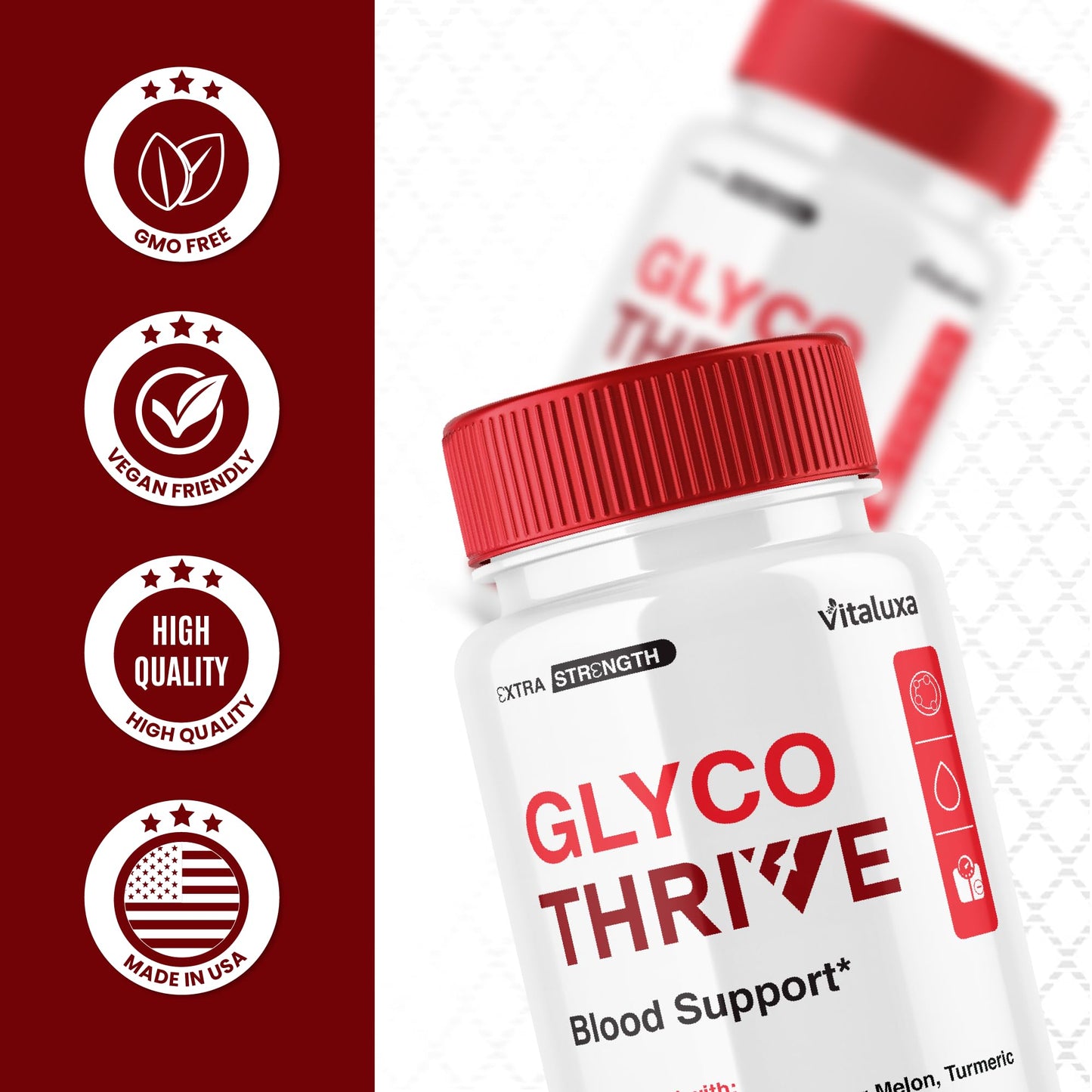 Vitaluxa Glyco Thrive Capsules, 300 Capsules