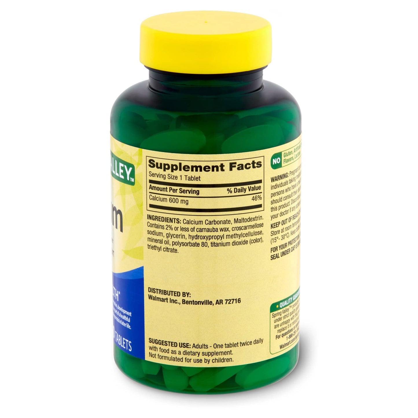 Generic Calcium 600mg Natural Bone Health Calcium 300 Tablets