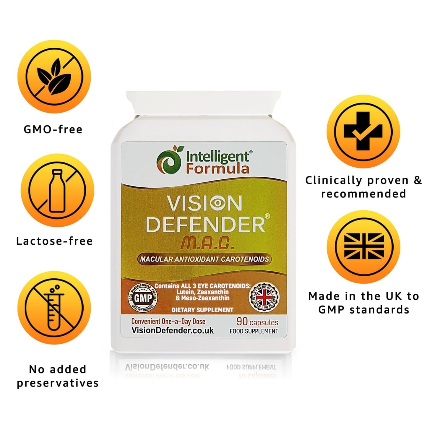 Intelligent Formula Vision Defender MAC Triple Carotenoid Eye Supplement Softgel 90 Count