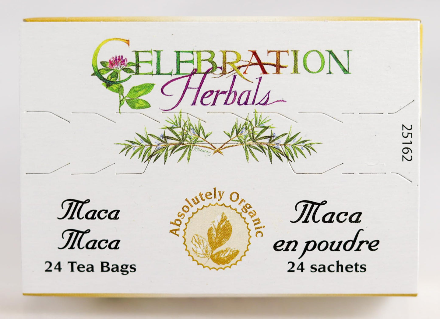 Celebration Herbals Maca Root Powder Organic, 24 Bags, 0.02 Pound