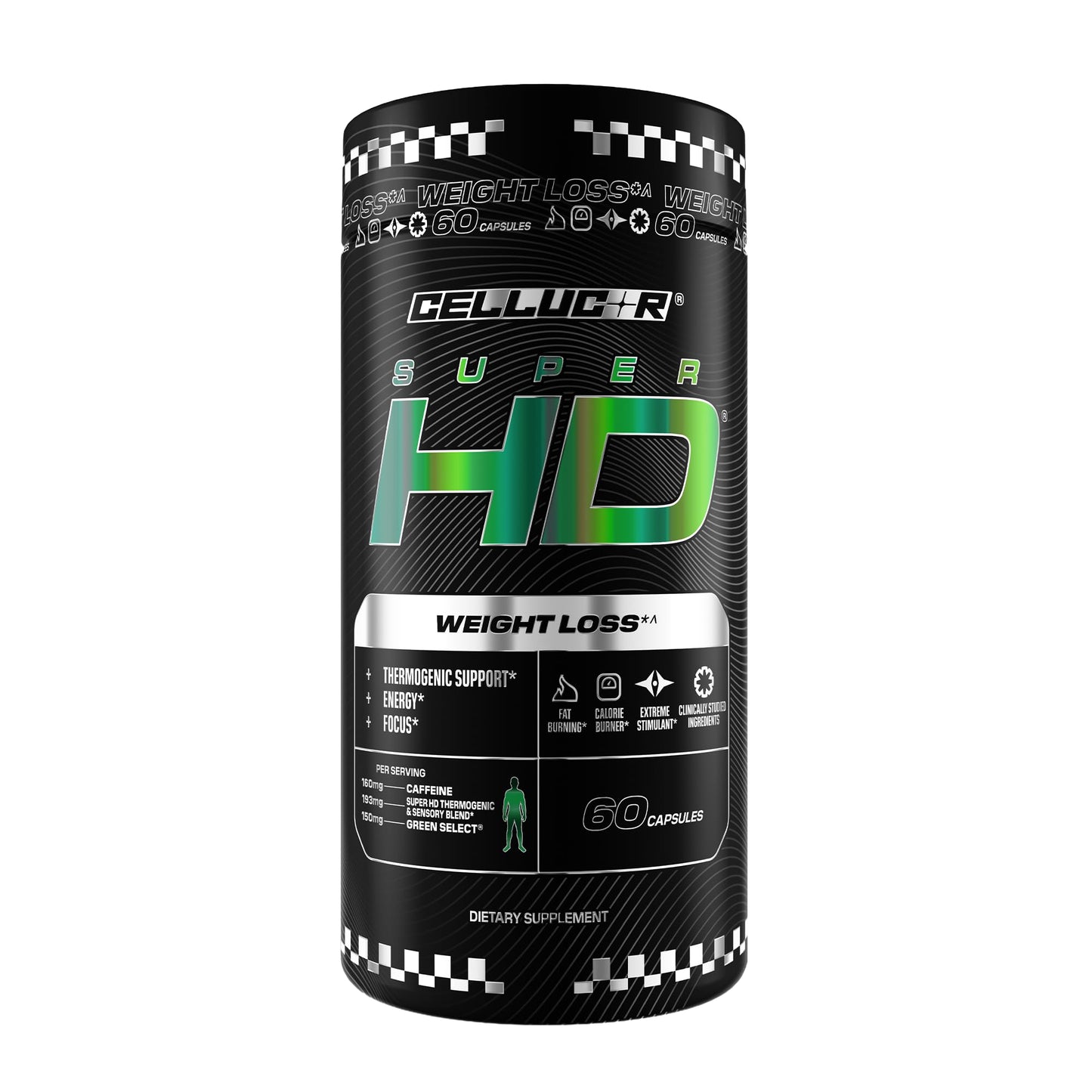 Cellucor SuperHD Thermogenic Fat Burner Capsule, 60 Count