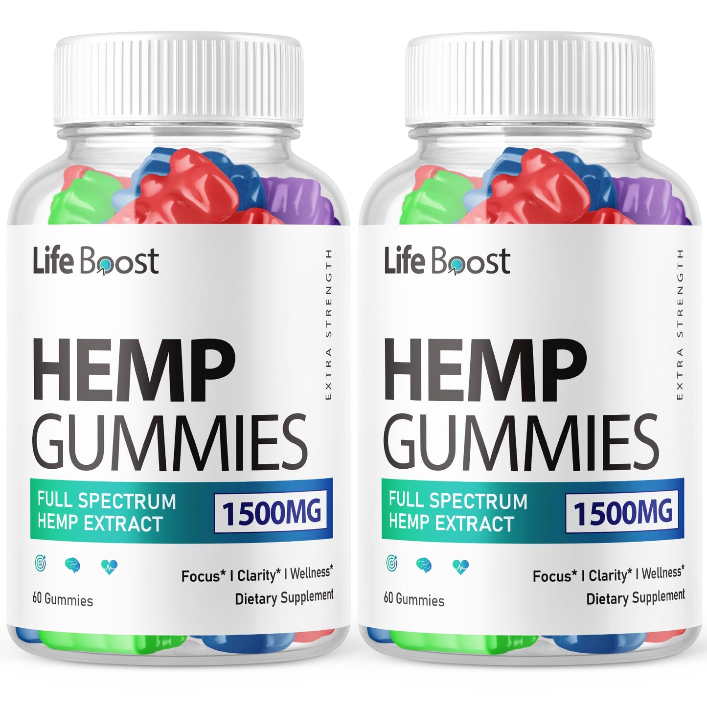 Purvia Hemp Gummies Advanced Strength Performance Hemp Blend Formula, Gummy, 120 Gummies