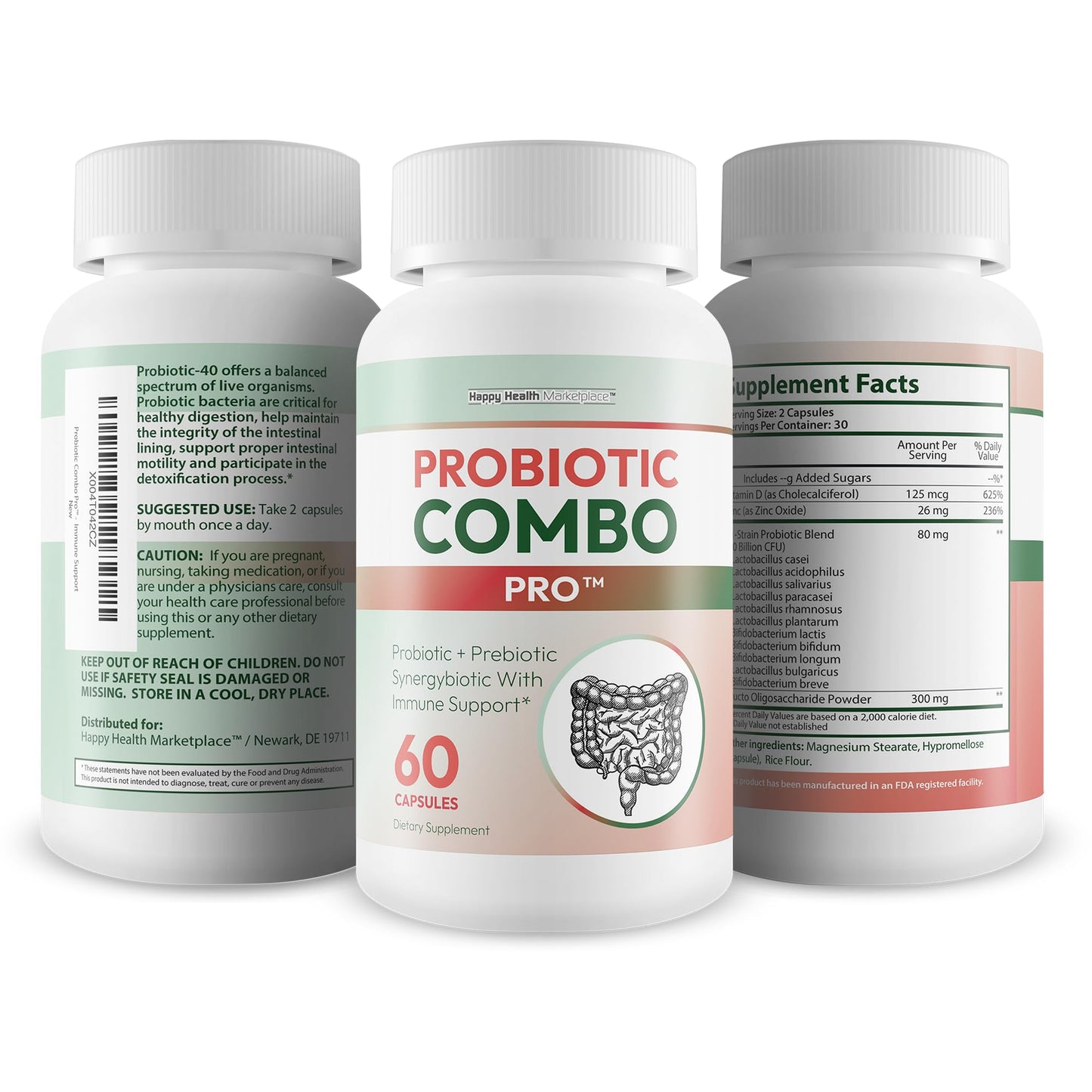 Happy Health Marketplace Probiotic Combo Pro Capsules 60