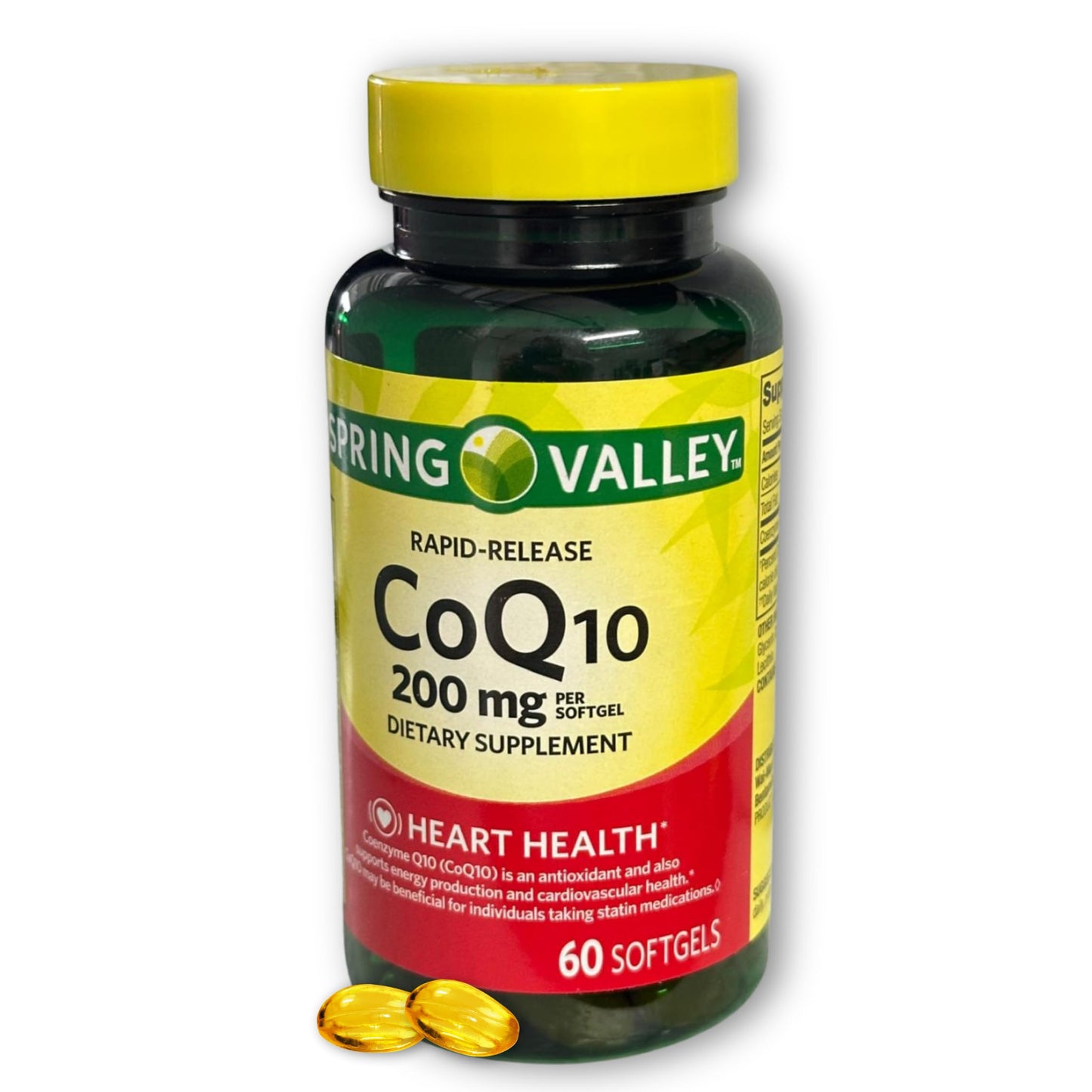 Fusion Shop Store CoQ10 200mg Rapid Release Softgels, 60 Count