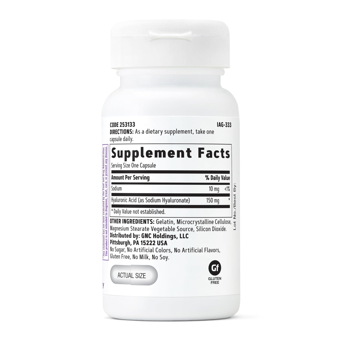 GNC Women's Hyaluronic Acid Capsule, 30 Count