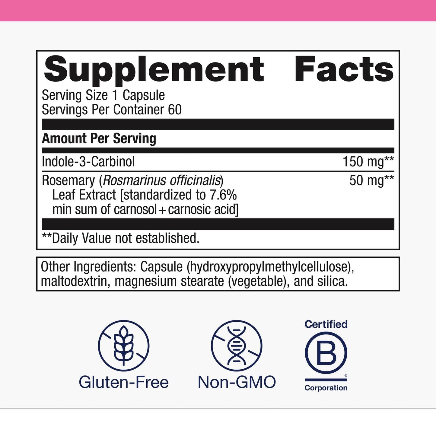 Metagenics Meta Indole-3-Carbinol Supplement Capsule 60 Capsules
