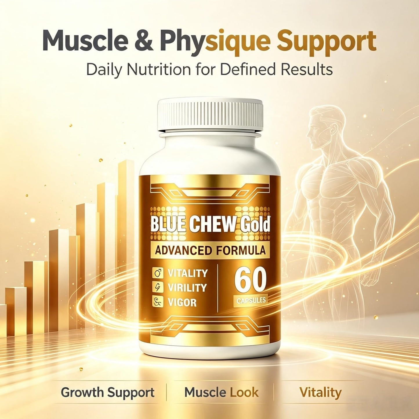 BLUE CHEW GOLD for Men Capsules 60 Count